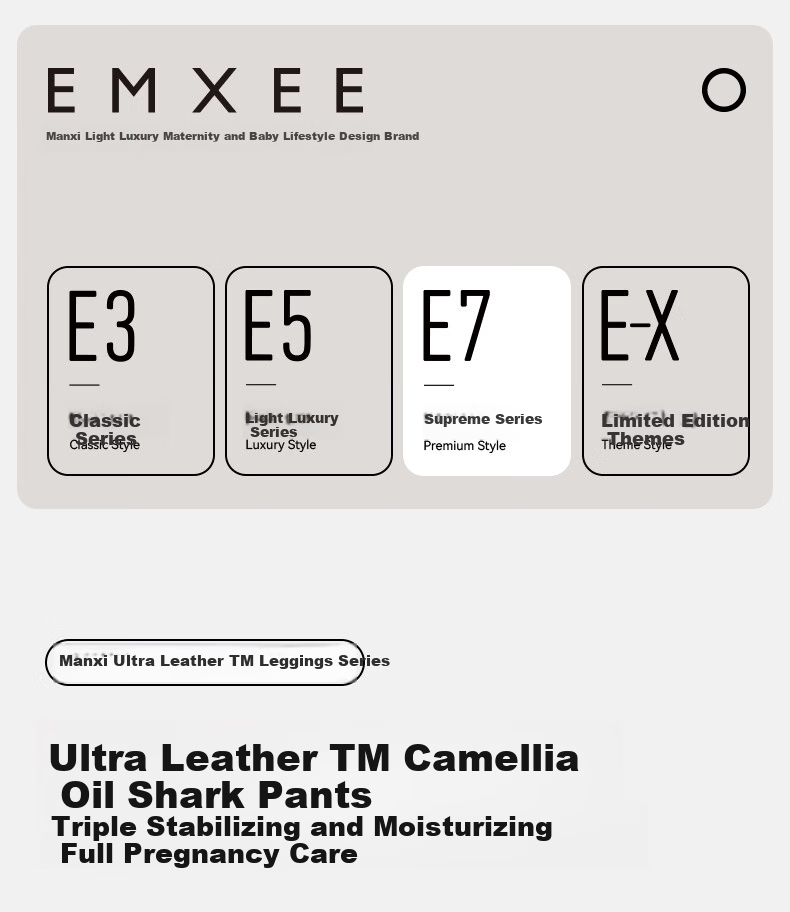EMXEE New Camellia Oil Maternity Sharkskin Leggings Maternity Wear Four Seasons New Maternity Yoga Pants Slim Fit Black M 2