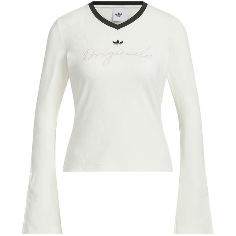 Adidas Originals Women's P TEE LS Long Sleeve T-Shirt KS2382 White S