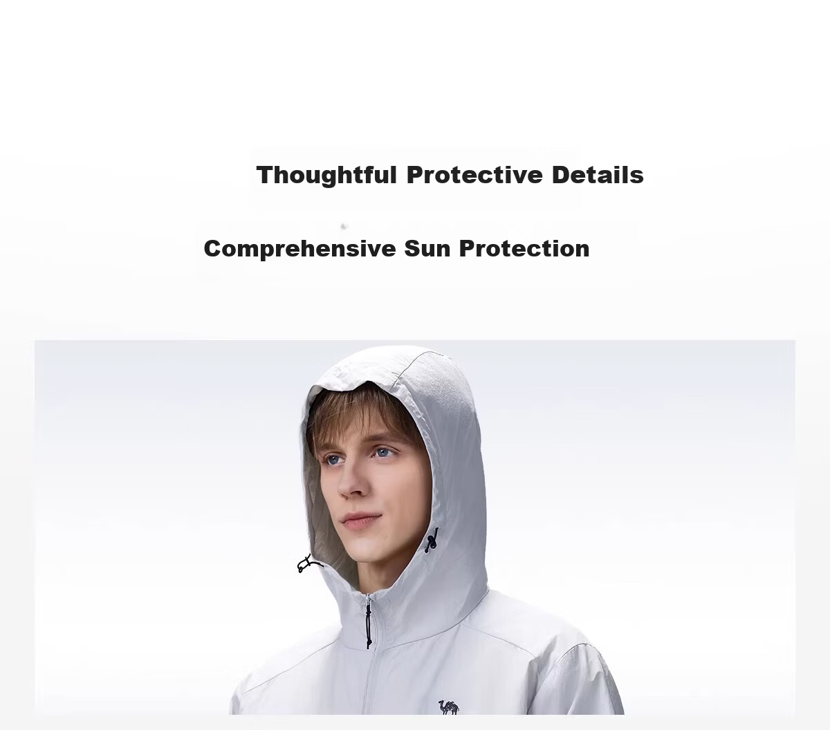 CAMEL Outdoor Original Yarn Sun Protection Jacket 2026 Spring Summer New Unisex UPF1000 Cooling Water-Repellent Sports Jacket O013 19