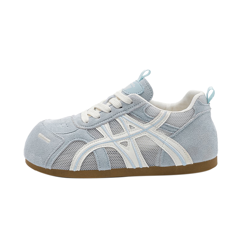 La Chapelle Women's Derby Shoes Summer New Casual Flat Comfortable Breathable Sneakers 727 Sea Salt Blue Size 38