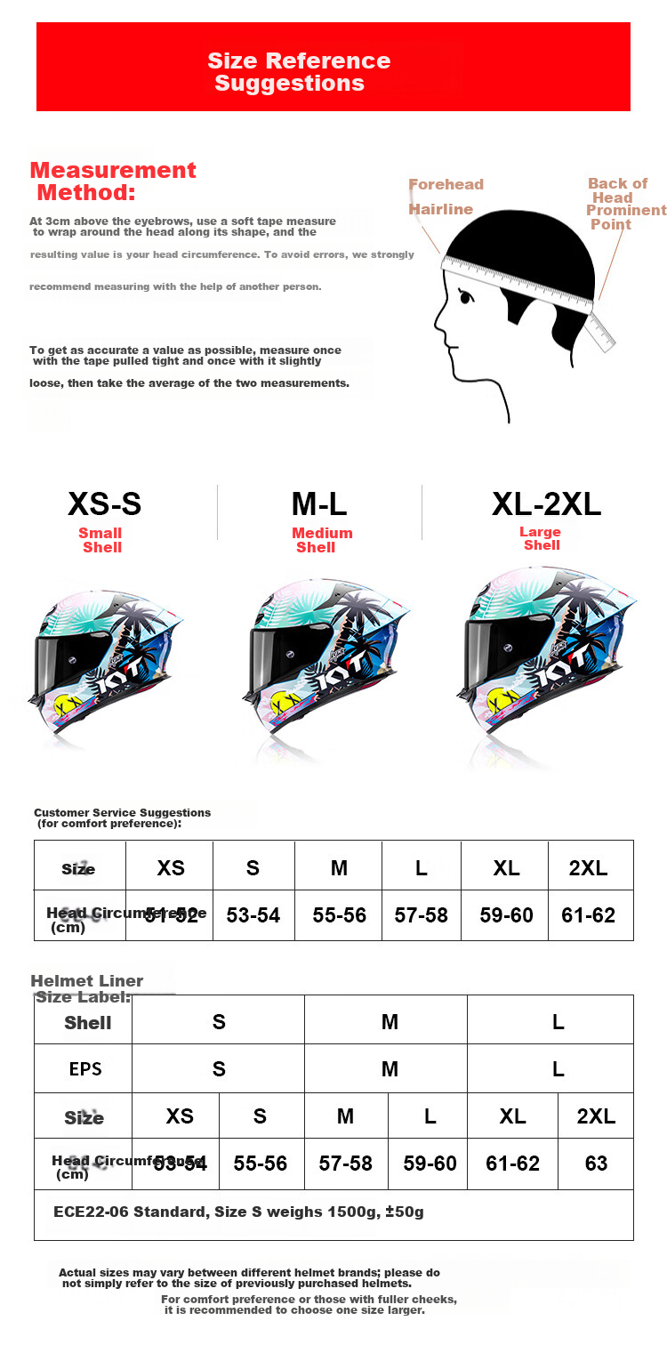 KYT Official Genuine Imported Motorcycle Helmet Unisex Four Seasons Full Face Windproof and Anti-fall TE-02 Bright White XXL 19