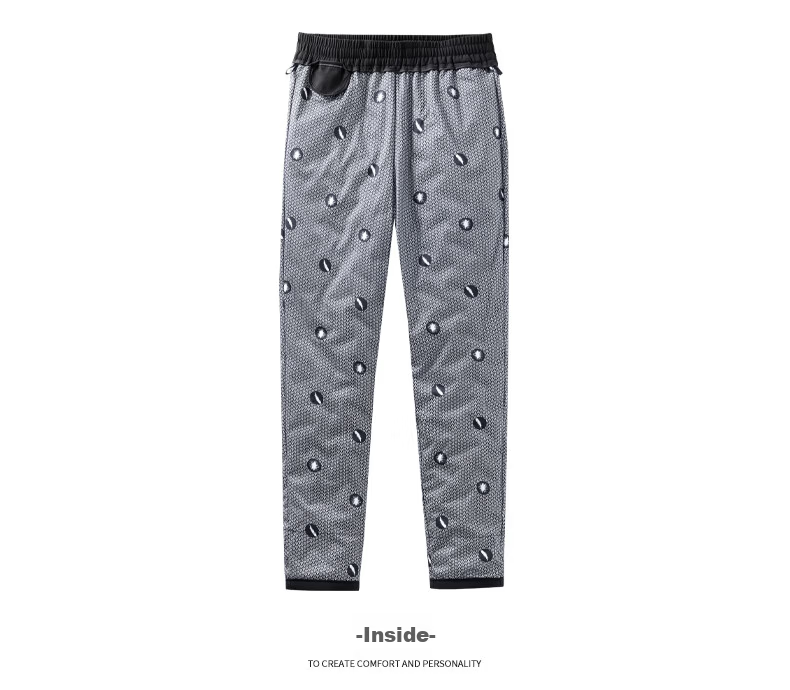 Yalu Men's Down Pants 2025 Winter Thickened Windproof Warm Straight-Leg Duck Down Pants Business Casual Cold-Resistant Trousers 9
