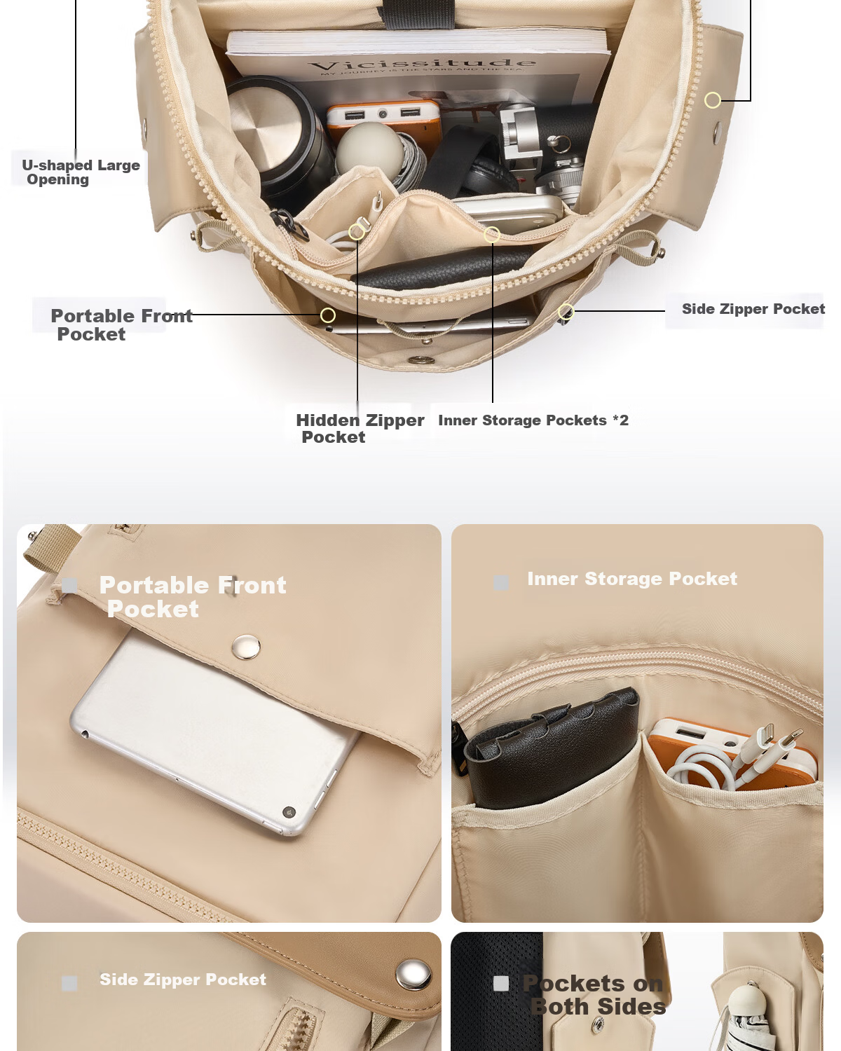 HLA Men's Large Capacity Laptop Backpack Outdoor Hiking Commuter Casual School Travel Bag 2026 New Model 7