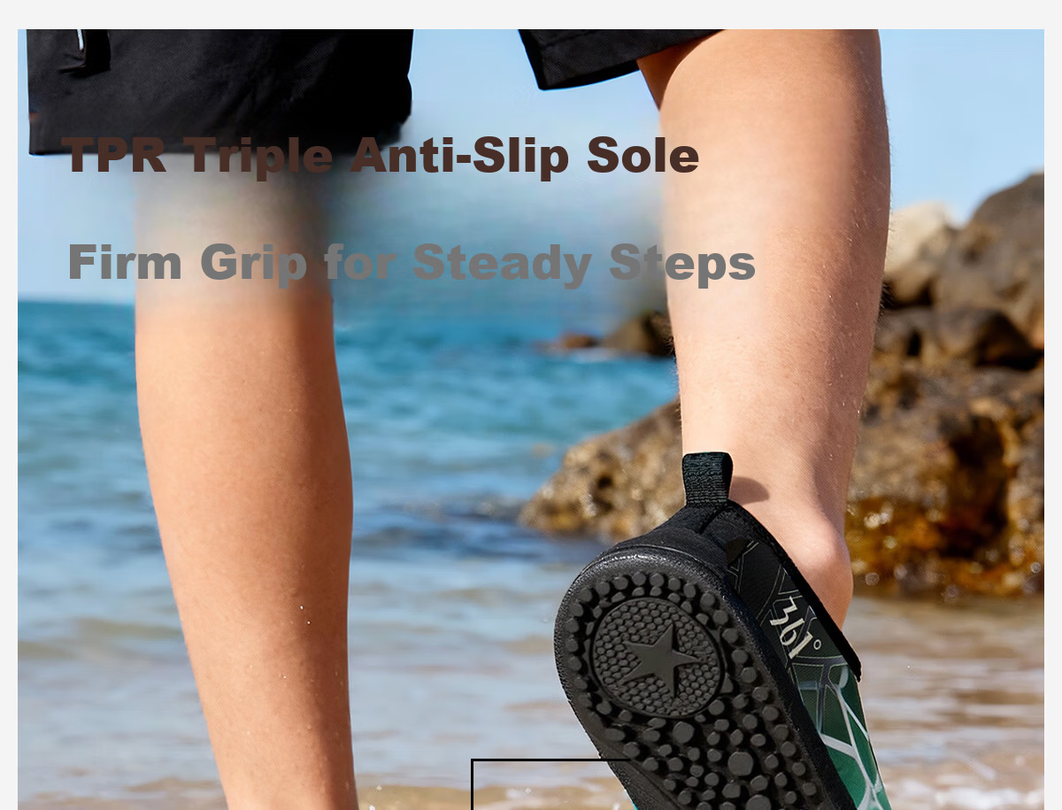361° Women's Beach Shoes Swimming Shoes Outdoor Rafting Creek Shoes Non-Slip Puncture-Resistant Adult Diving Shoes Water Park Wading Shoes 5