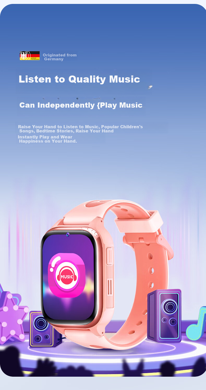 BEXEI Kids Smartwatch for Huawei and Apple Phones, Remote Positioning, Full Network, Waterproof, SIM Card, Genius Phone Watch for Elementary to High School Boys and Girls 16