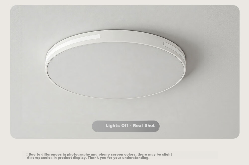 Kuka LED Ceiling Light Eye Protection PR Light Source Living Room Bedroom Lighting 40cm Round - Three Colors [Installation Included] 48