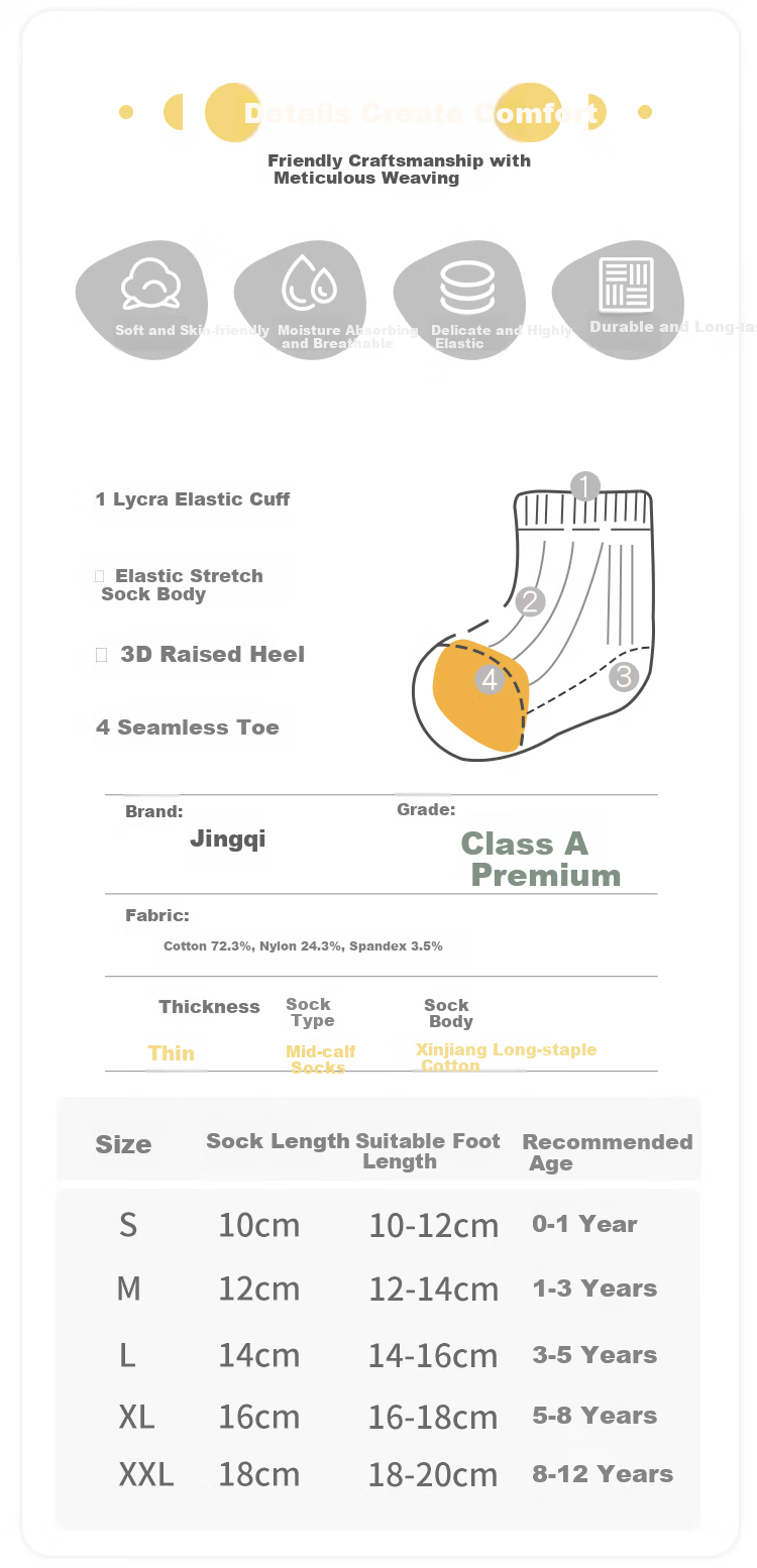 JOYNCLEON Kids Socks Girls Summer Thin Breathable Mesh Seamless Mid-Calf Baby Socks Jyf183118 2