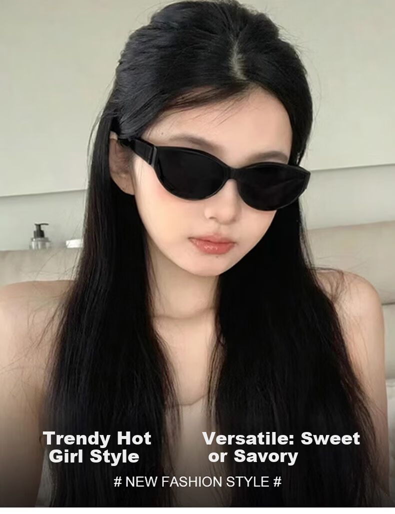 Colore.in Cat Eye Sunglasses for Women, Retro Hot Girl Style, Small Face, Small Frame, GM Glasses, 2026 New Style, UV Protection, Polarized Sunglasses 3