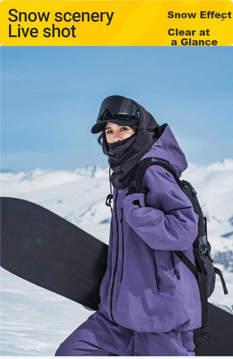 Nanend Skyline Unisex 3L Waterproof Arc Ski Jacket Cream Blue XS 51
