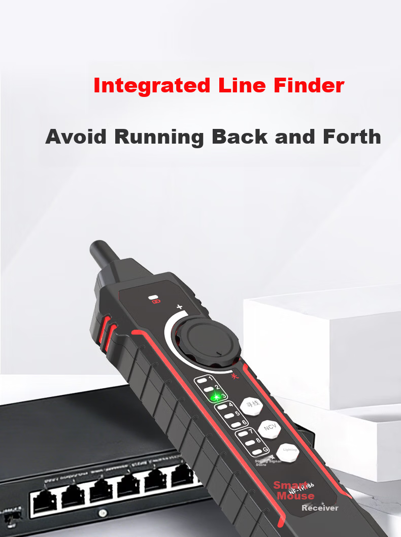 Smart Mouse NF-TH986 Cable Tracker Optical Power Meter Red Light All-in-One Network Tester Anti-Interference 4