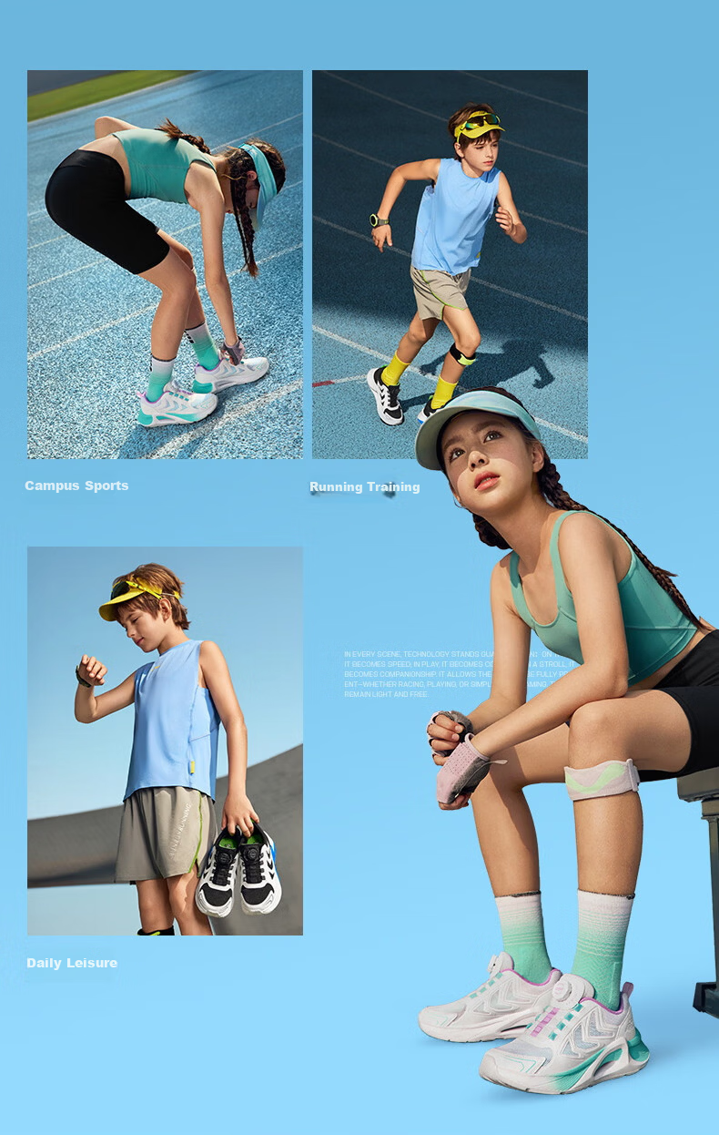 Skechers Kids Wind Valley Lightweight Shock Absorption Spring Girls Non-Slip Wear-Resistant Knob Sports Shoes 319091L 5