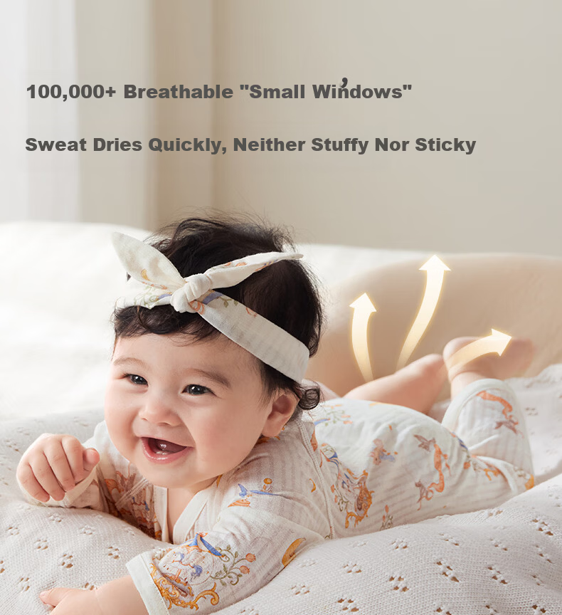 October Crystal Baby Romper Spring Summer Newborn Infant Clothing Unisex Long Sleeve Cotton A-Class 7