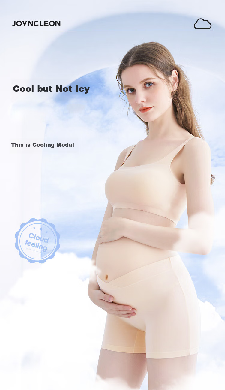 JOYNCLEON Maternity Safety Shorts Summer Thin Outerwear Leggings Pregnancy Anti-Exposure Shorts Black L jyk22417 1