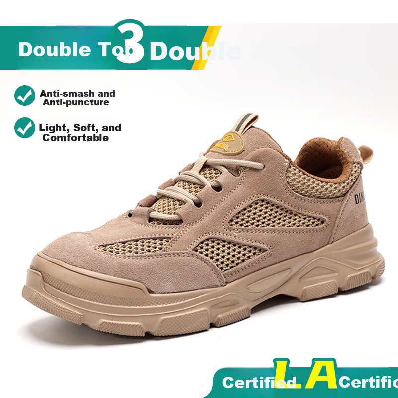 Dinggu Men's Labor Safety Shoes Four-Season Slip-Resistant Wear-Resistant Anti-Smash Anti-Puncture Steel Toe Worksite JD11821ZW43