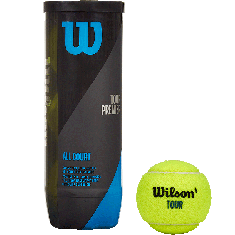 Wilson Tour Premier Pressurized Tennis Balls 3-Pack