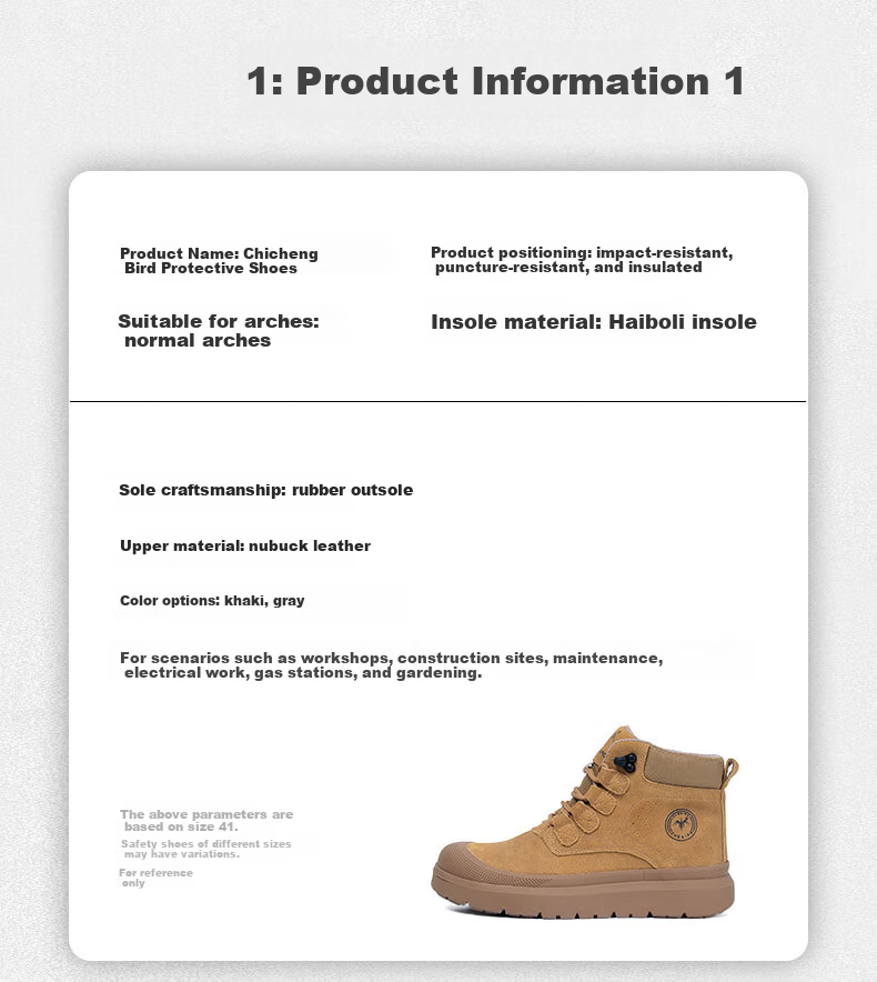 Chichengniao Men's Safety Work Shoes Anti-Smash Anti-Puncture Lightweight Durable Construction Electrician Insulated Breathable Summer Safety Shoes [Upgraded Durable Anti-Smash Anti-Puncture] - 2567 C 16