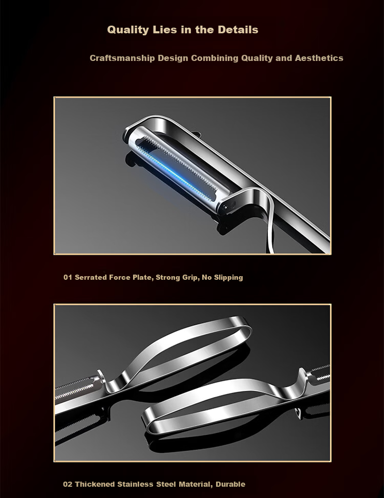 Baijie Stainless Steel Multi-function Peeler Scraper Peeler Peeler Planer Peeler Shaver Peeler Artifact Fruit Knife 9