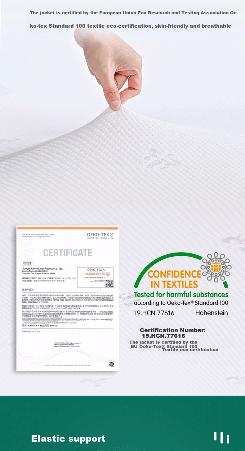 Yikafu Latex Mattress, 1.8x2m Natural Latex, 1.8m for Home Use, Tatami Style, 5cm Thick, Medium Firmness, 1.8*2 Meters 5