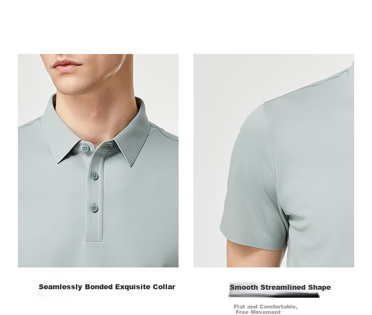 Youngor [Cooling & Sun Protection + Mulberry Silk] Summer Men's Short Sleeve T-Shirt Dark Green VSJD513119PCA S 13