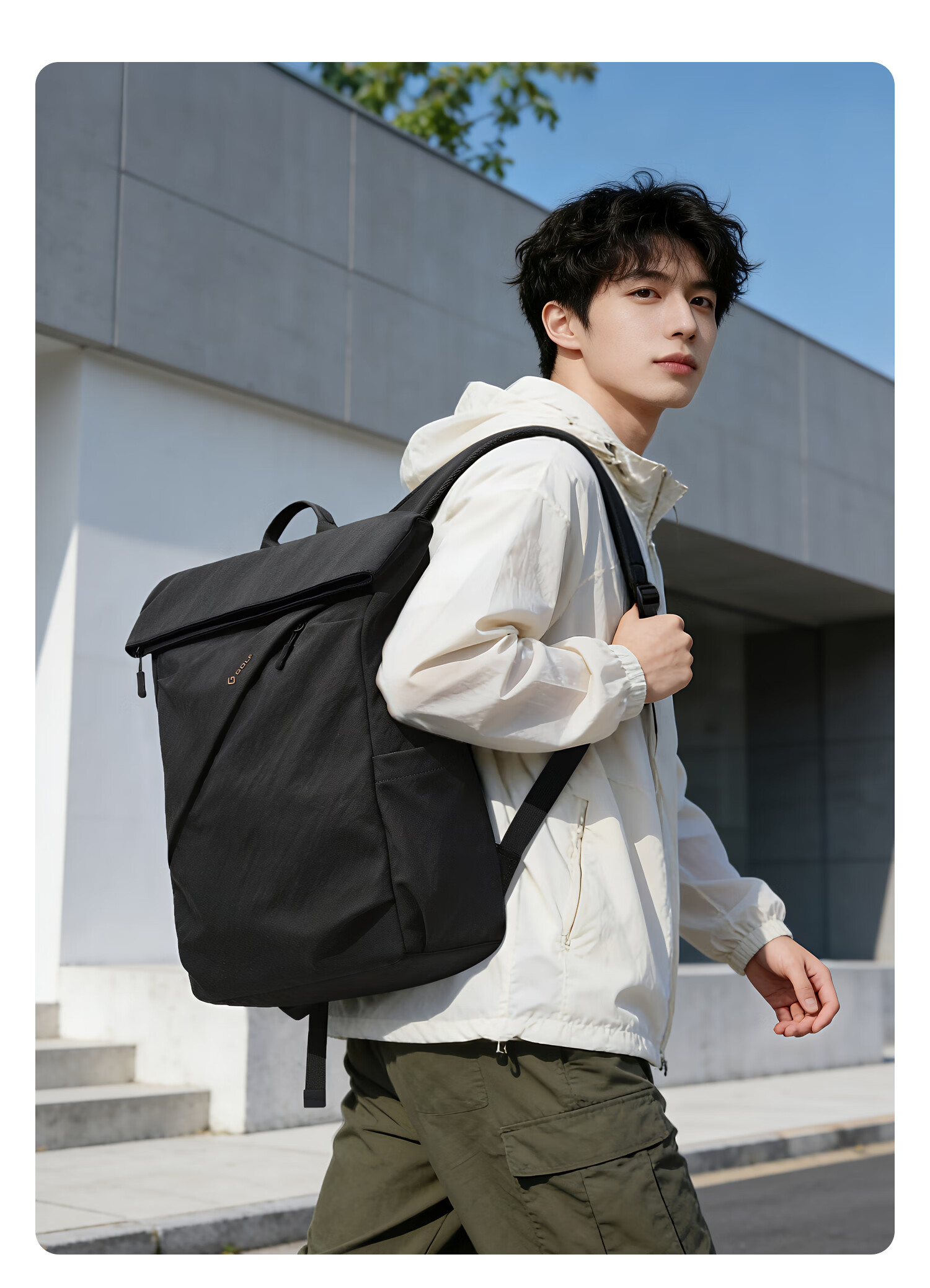GOLF Lightweight 15.6/16 Inch Laptop Backpack Unisex Travel School Cycling Bag 12