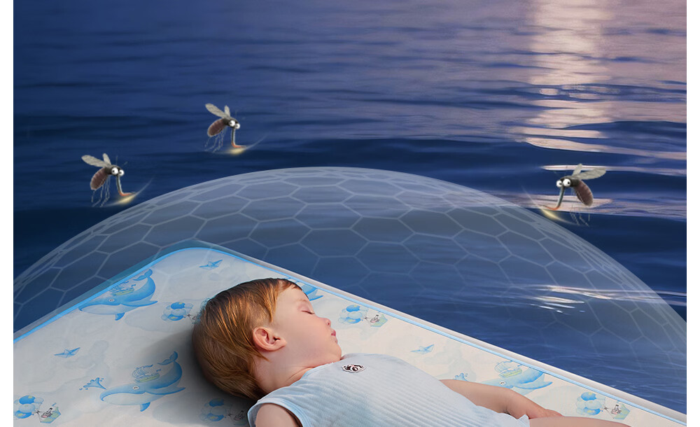 Beitais Baby Cooling Mat Breathable Ice Silk Mattress for Toddler Kindergarten Nap Bed Cloud Whale Fantasy 100*56cm 18