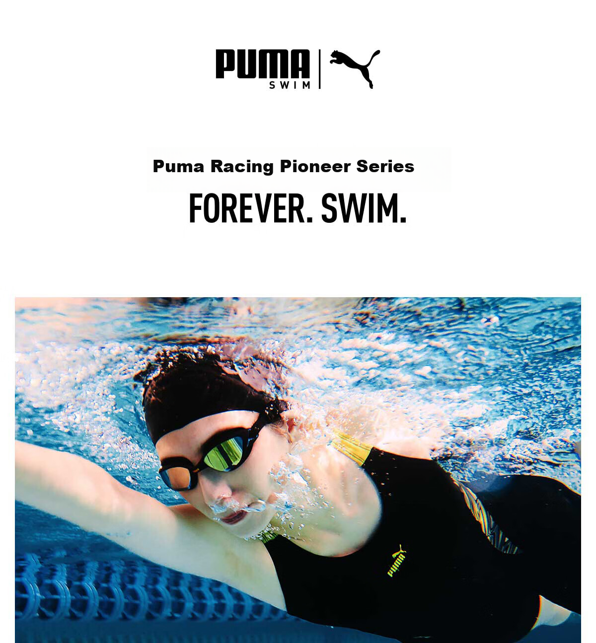 PUMA Women's One-Piece Professional Racing Chlorine-Resistant UV Protection Swimsuit High-End Swimwear for Pools and Hot Springs 1