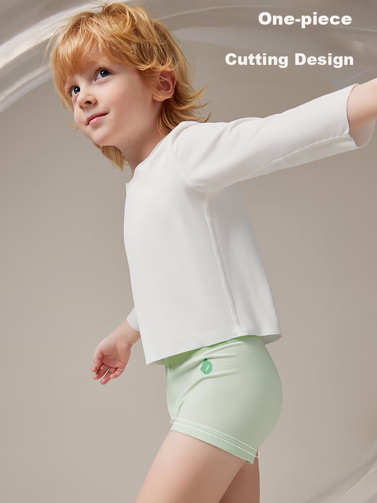 Beitais Fetal Sebum Children's Underwear Boys Soft Moisturizing Breathable Cotton Boxer Briefs 4-Pack 17