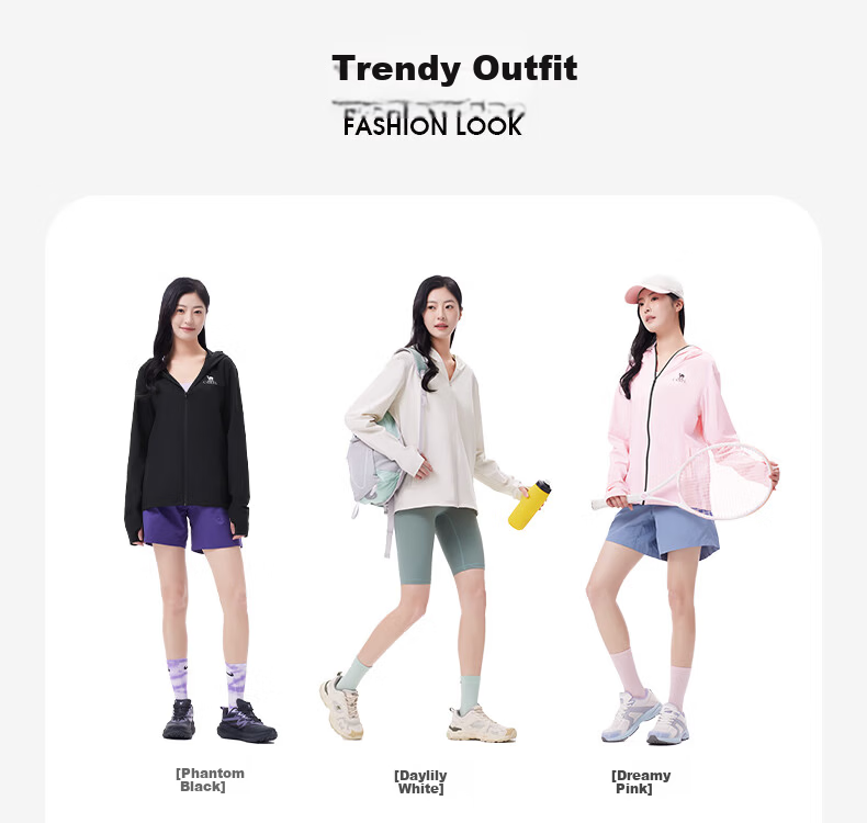 CAMEL 【Muyu】 2025 Spring New Original Yarn Sun Protection Jacket for Men and Women, Euro Style Ice Silk Quick-Dry Cooling Sun Protection Shirt XS 11