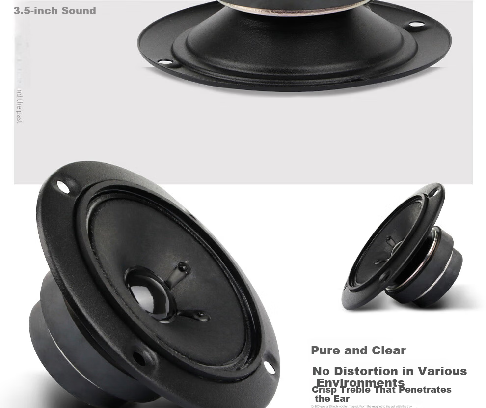 Depusheng D100 10-Inch Home KTV Speaker Professional Karaoke Sound System for Family, Private Rooms, Conference, Bar, Multimedia Teaching, Restaurant Floor-Standing Speaker Pair 2