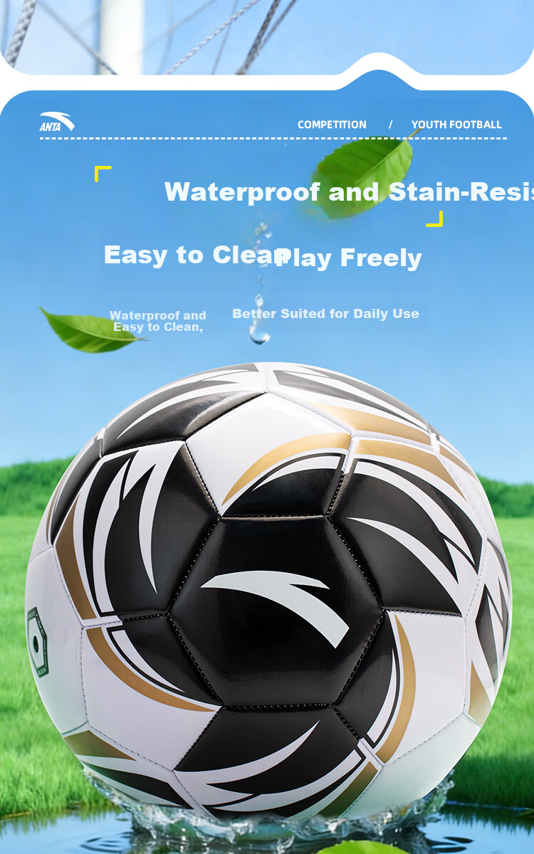ANTA Soccer Ball Size 5 Adult Children Standard Middle School Exam World Cup Professional Match Youth Primary School Size 5 Football 9