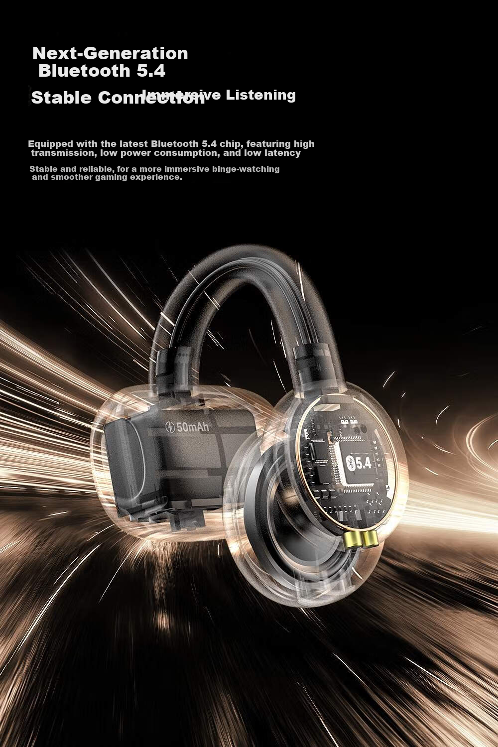 Black Shark Fengming Clip-on Bluetooth Earphones [National Subsidy] Open Wireless Running Sports Call Noise Cancelling Non-In-Ear Compatible with Huawei Xiaomi Apple iPhone 17 12