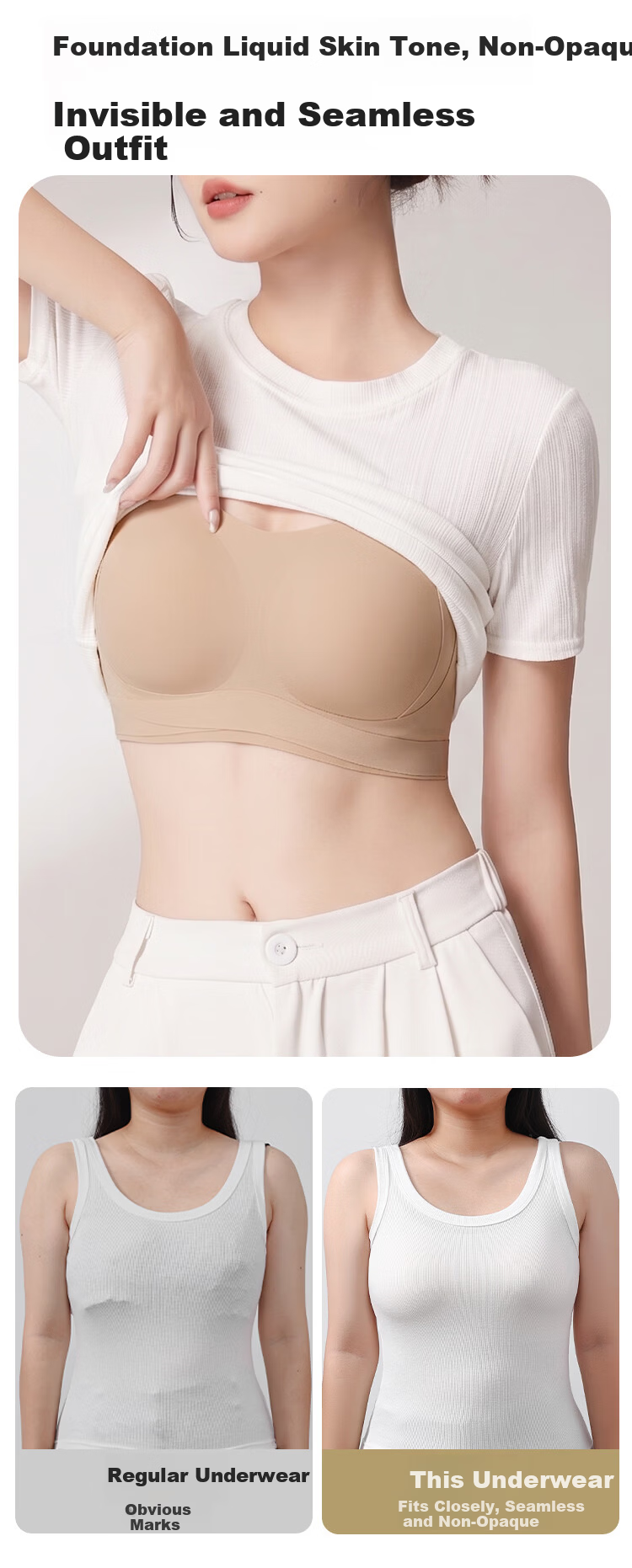 GRACEWELL [Lift And Support to Prevent Sagging] Thin Large-Bust Minimizer Women's Underwear, Seamless Foundation Bra, Side Support Brassiere 12