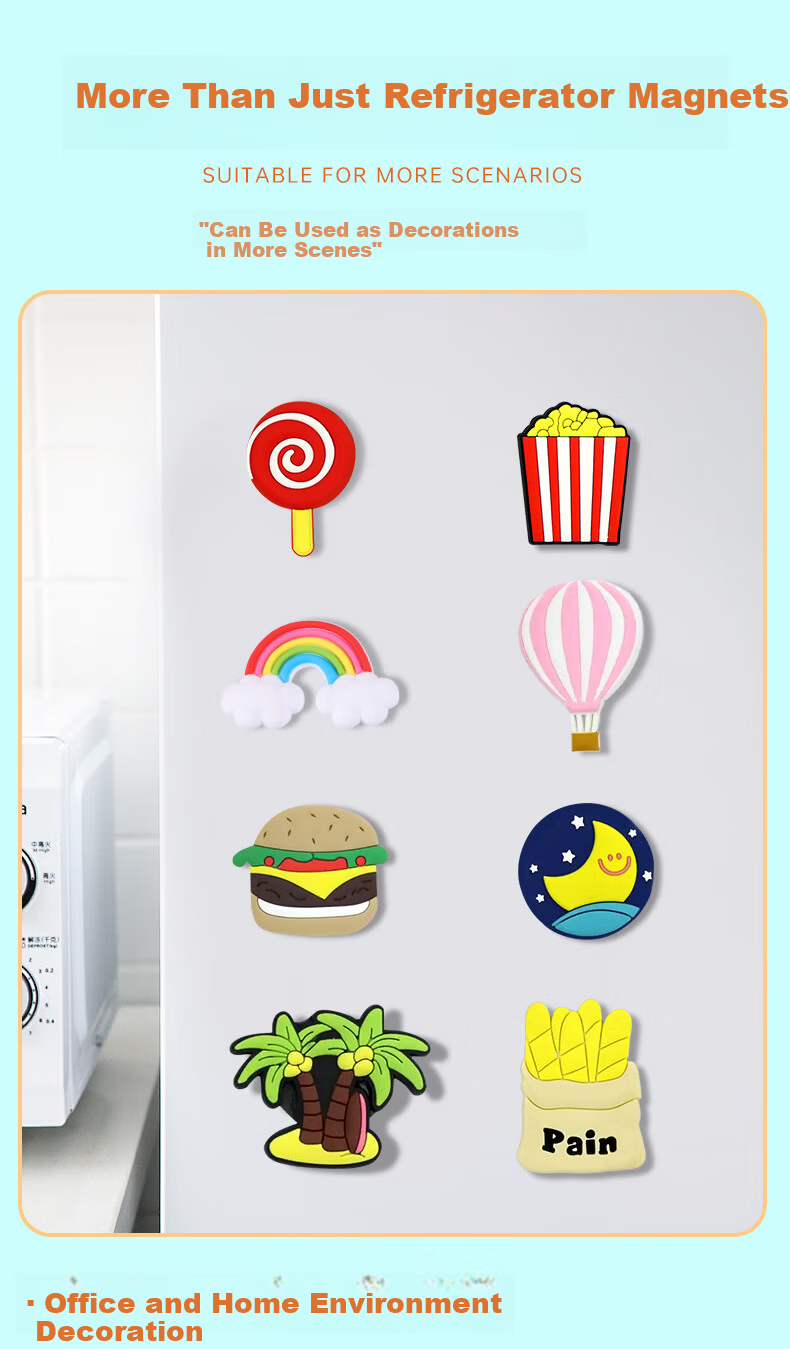 Befon Refrigerator Magnets, Magnetic Stickers, Creative Chinese Style Fridge Decals, Decorative Magnetic Pads, Pack of 10, 2899 7