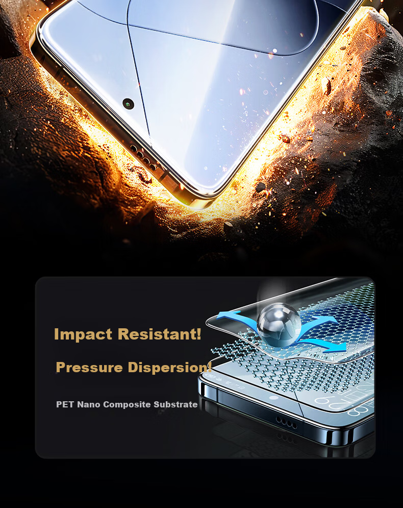 UGREEN Tempered Glass Screen Protector for Huawei Mate70, Anti-Blue Light, Full Coverage Protective Film for Mate70 Smartphone, Anti-Fingerprint, HD Clear, Shatterproof 55834 12