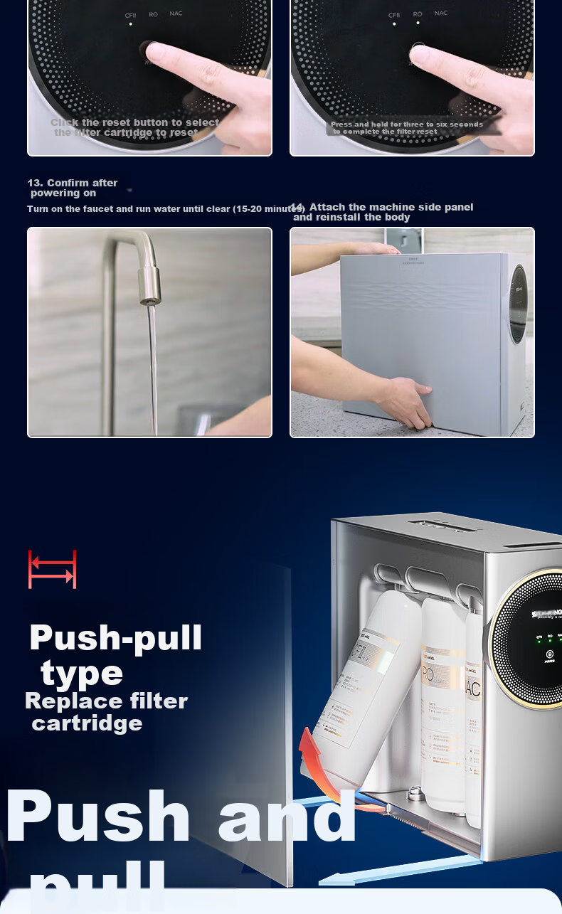 Angel CF Composite Filter Cartridge for Yulong Pro 1200G/1000G/1000GSE Water Purifier LX-3622US-PPC180 7