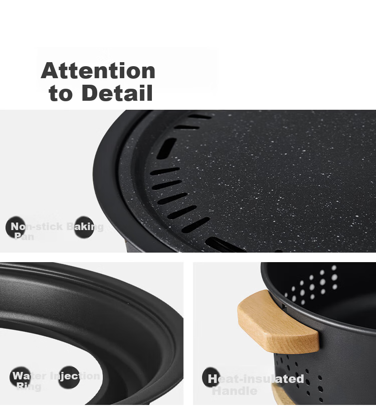 Naturehike Portable Outdoor Desktop Charcoal Grill for Home Camping BBQ and Tea Brewing 16