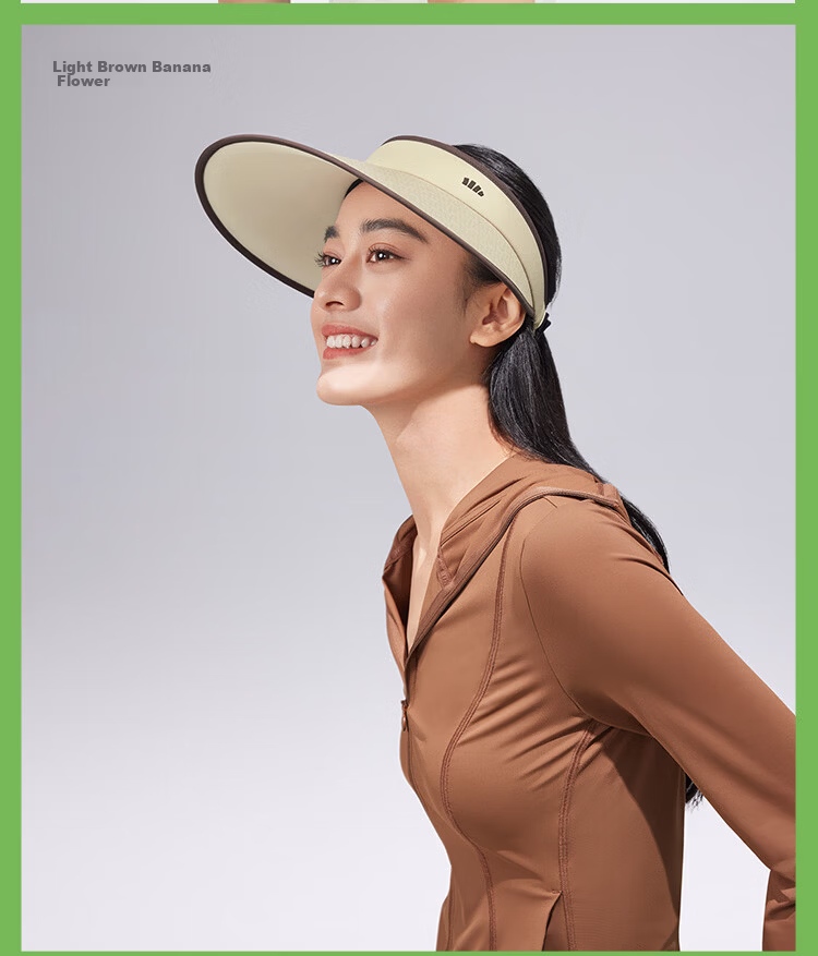 Beneunder Women's Sun Hat Open Top Sunshade Hat UV Protection Side Face Sunshade Fashion Wide Brim 28