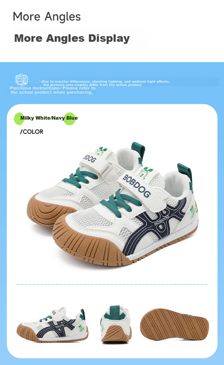 BOBDOG Kids Summer Breathable Mesh Shoes Girls Versatile Low-top Casual Sneakers Children's Sports Shoes 103562008 Pink Purple Size 26 5