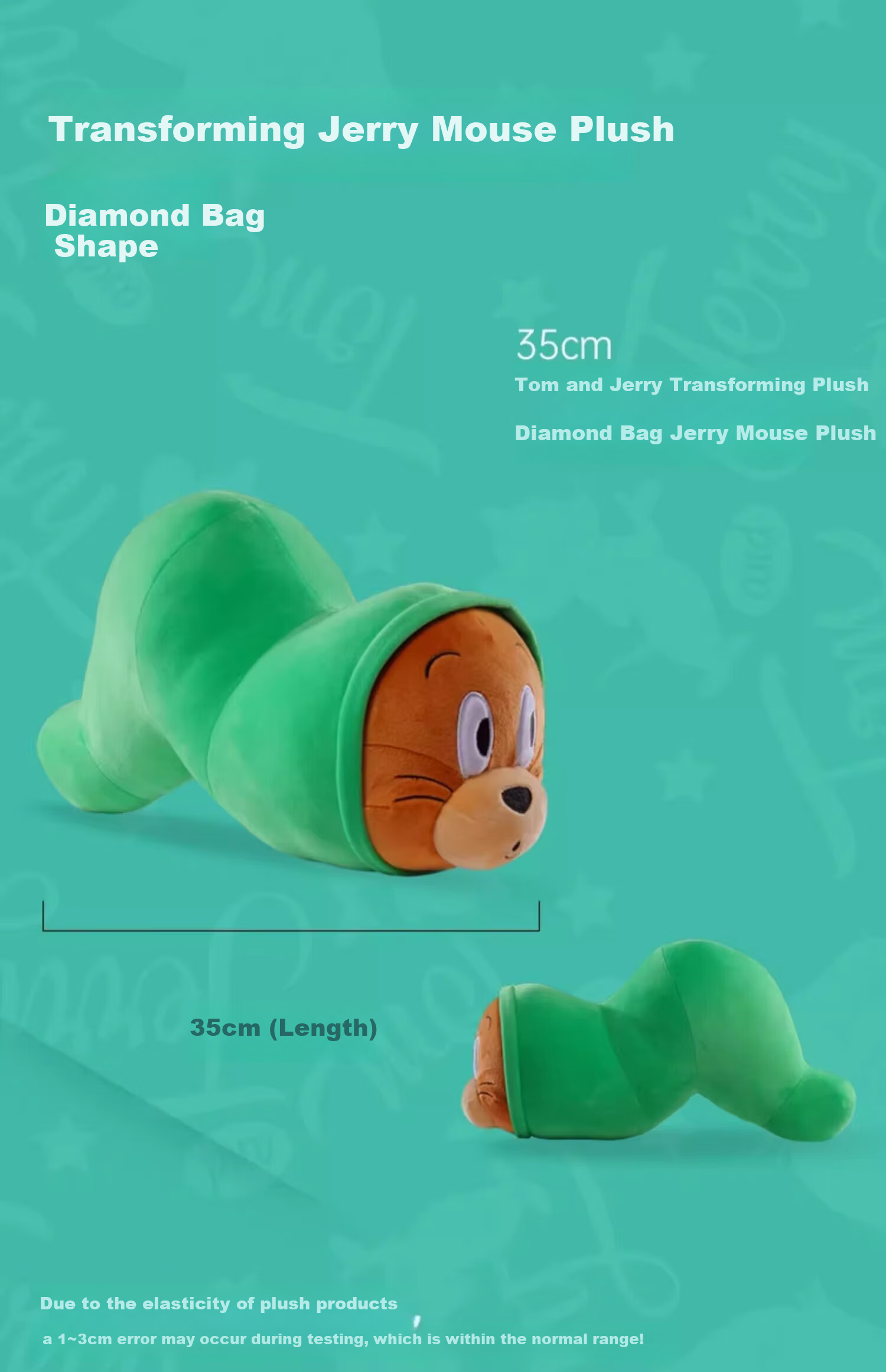 Tom and Jerry Plush Long Body Pillow Sleeping Pillow Girl Hugging Doll Cushion Toy Tom Cat Deluxe Edition 65cm 24
