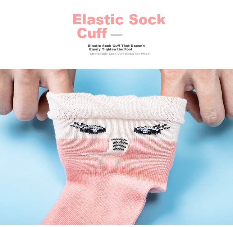 LangSha Children's Socks Girls Four Seasons Thin Mid-Calf Cotton Socks High Elastic Comfortable Breathable Lace Short Socks for Older Kids and Teens 5