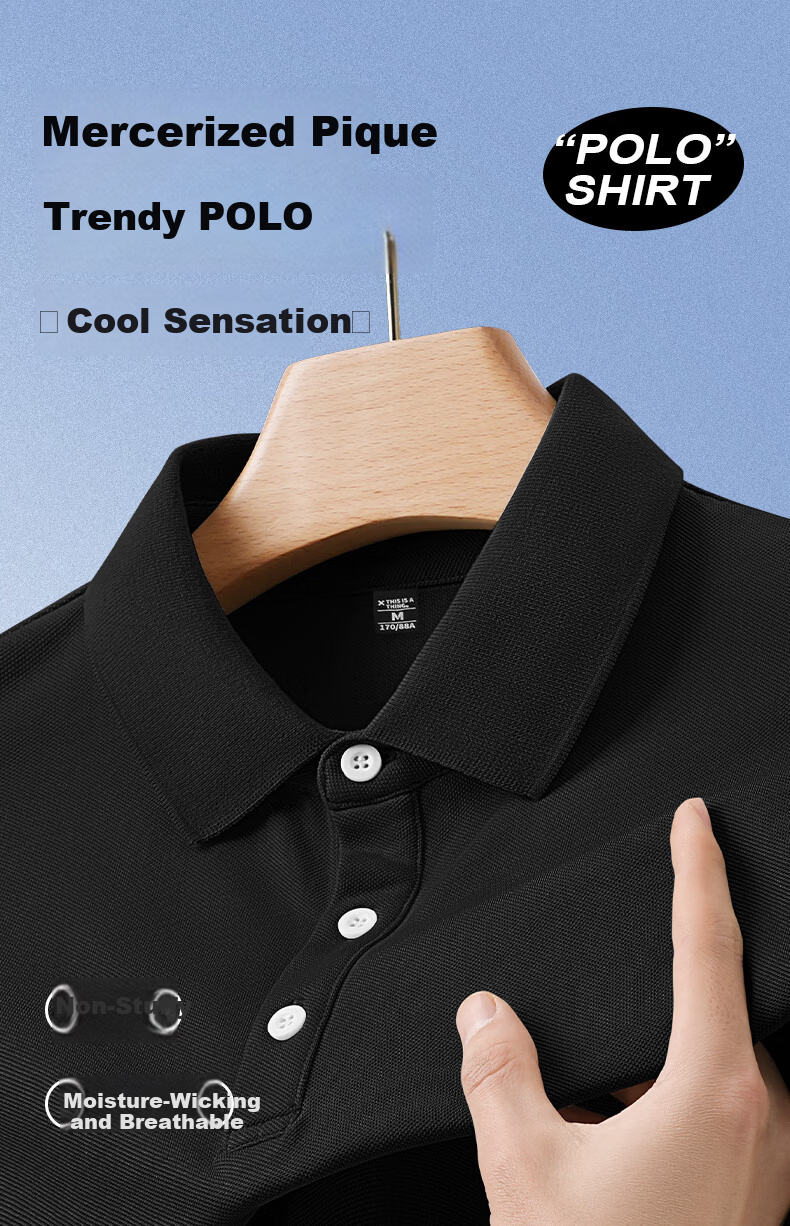 Baleno Men's Polo Shirt Short Sleeve T-Shirt 2026 Summer New Casual Loose Commuter Versatile Collared Half Sleeve Top 2