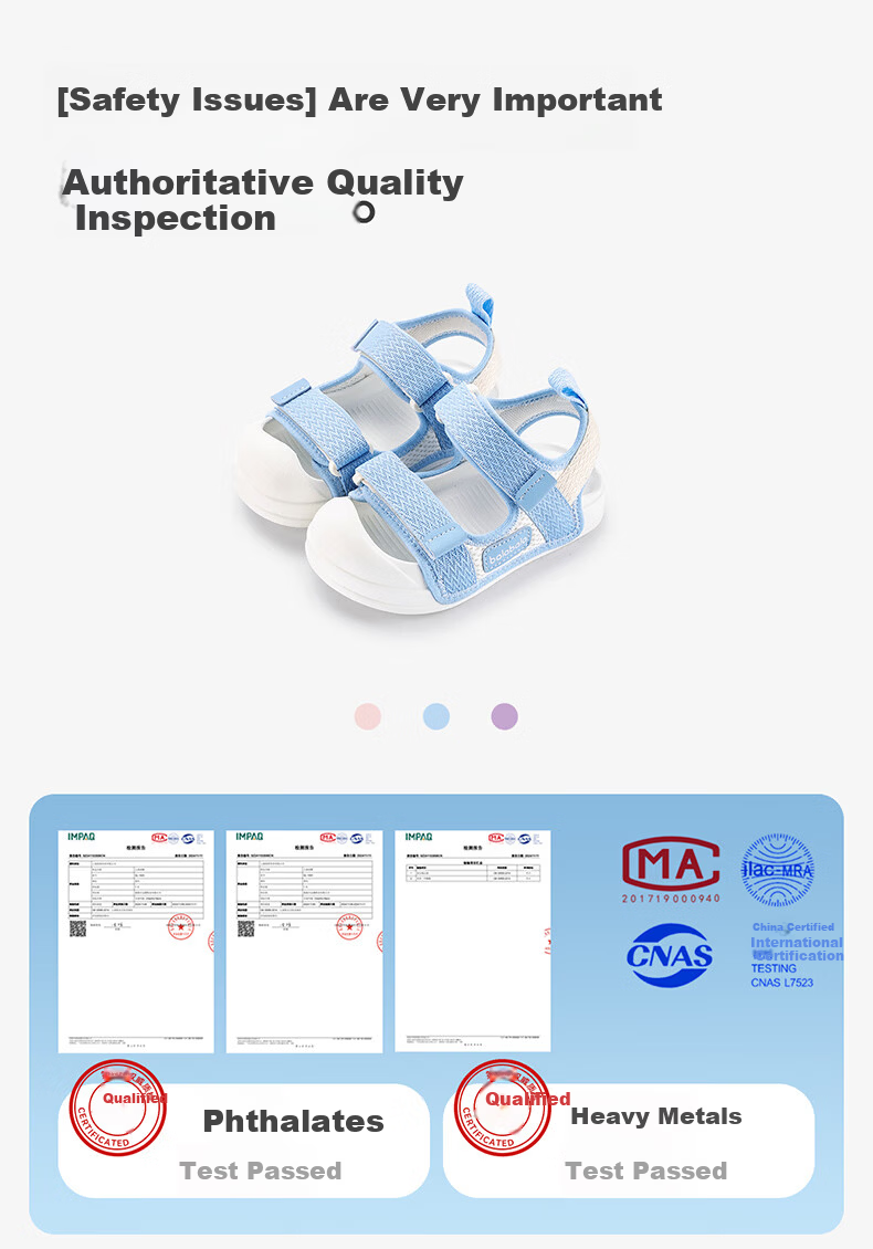 BALABALA Kids Summer Sandals Toddler Walking Shoes Boys Girls Closed-Toe Outdoor Soft Sole Durable Infant Hole Shoes 4