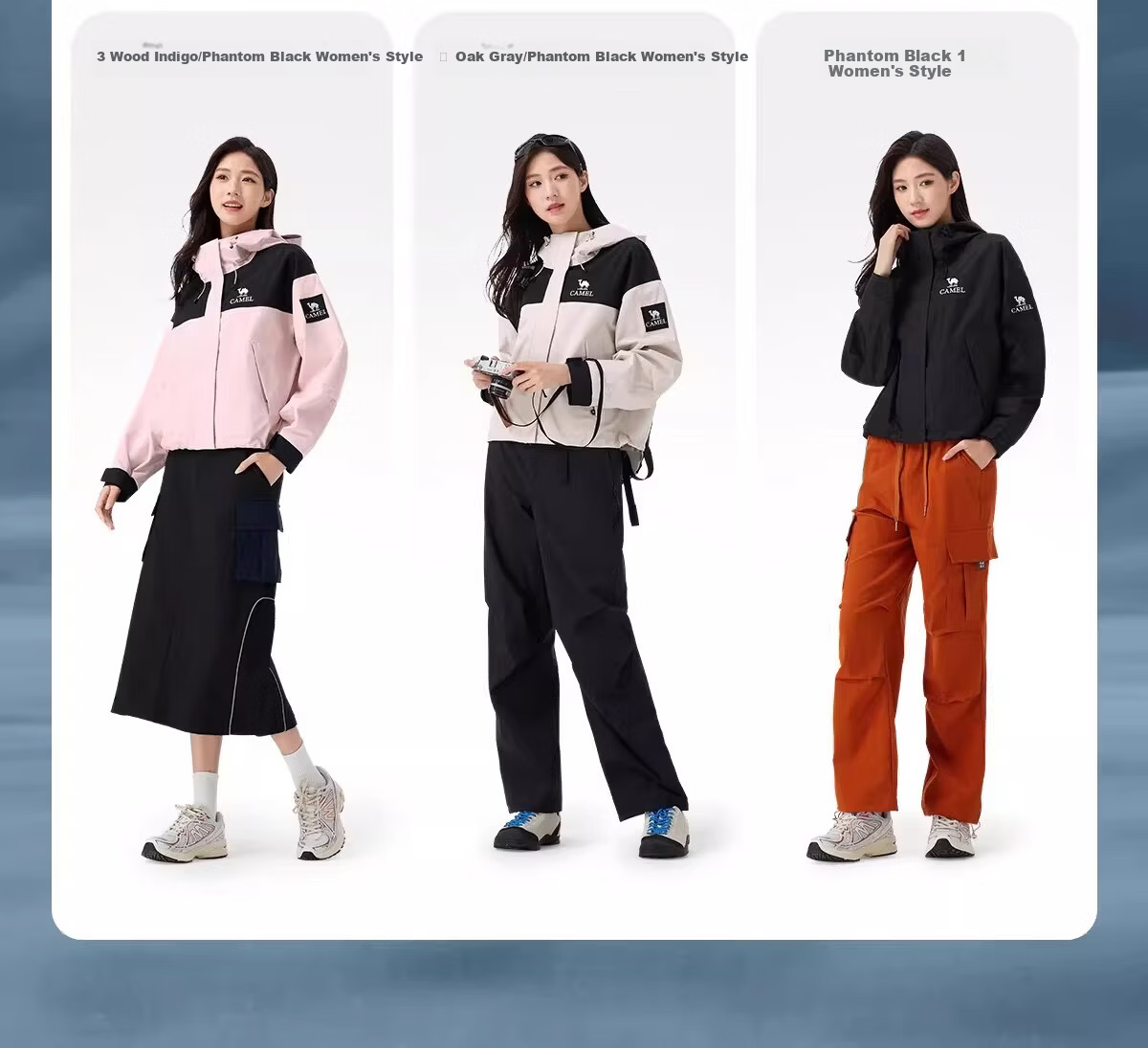 CAMEL [Three-Proof] Outdoor Single-Layer Waterproof Jacket Unisex New Lightweight Mountaineering Coat 13