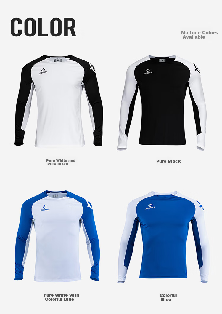 Zhunzhe Quick-Dry Long Sleeve T-Shirt Men's Basketball Fitness Fashion Casual Sports Outdoor Comfortable Breathable Top 6