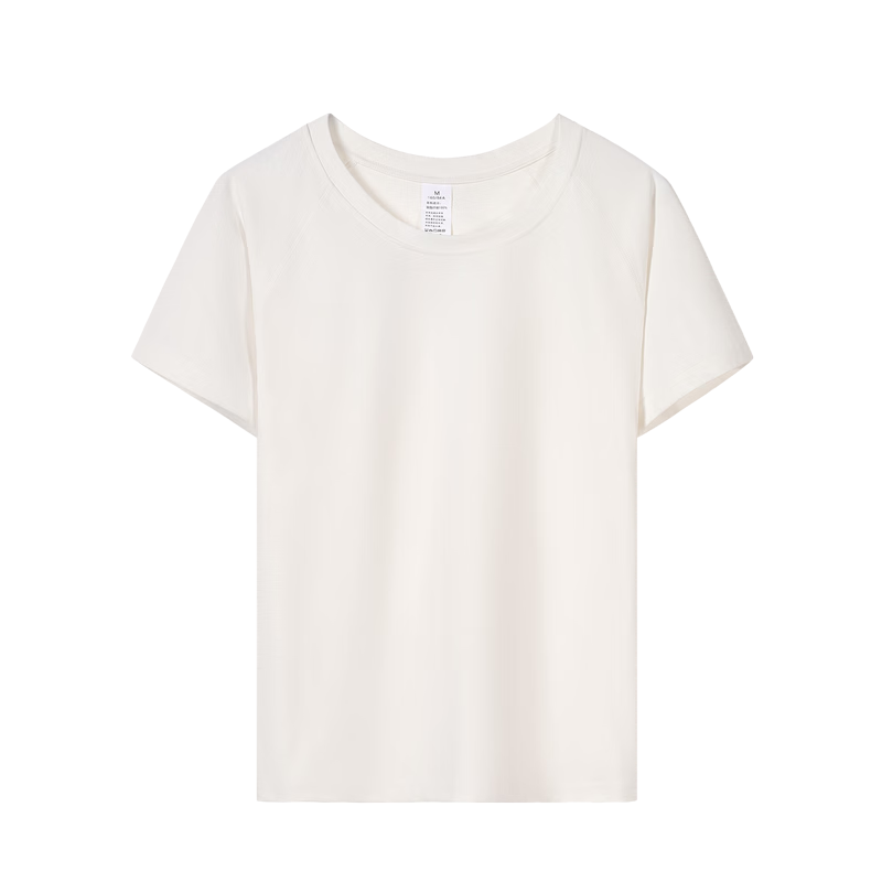 Herbal Original Color Women's T-Shirt Ice Silk Short Sleeve Top Thin 2026 Summer New Loose Raglan Sleeve Slim Fit Base Layer Tee
