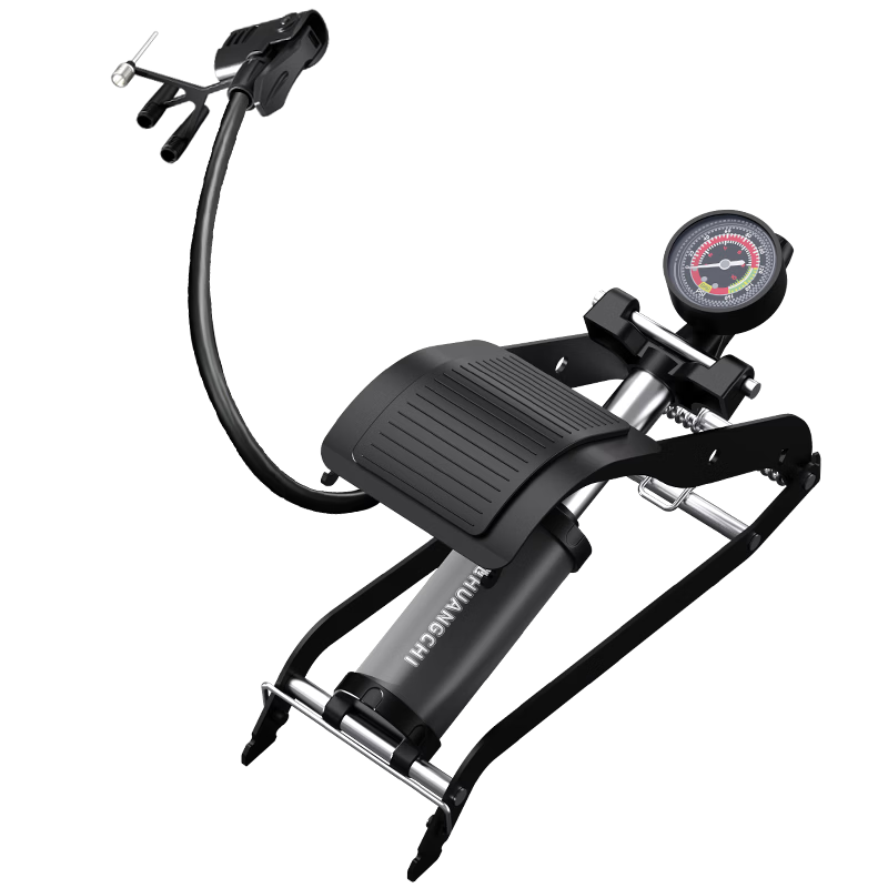 Huangchi Foot Pump New High-Pressure Portable Car Bicycle Air Pump with Pressure Gauge Home Universal 5512