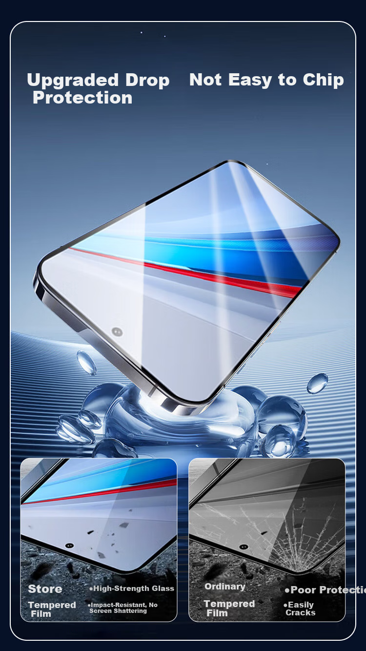 KOOLIFE Enhanced Version Tempered Glass Screen Protector for vivo iQOO 13, Full Coverage Ultra-Thin HD Anti-Drop Fingerprint Resistant Gaming Protective Film 4