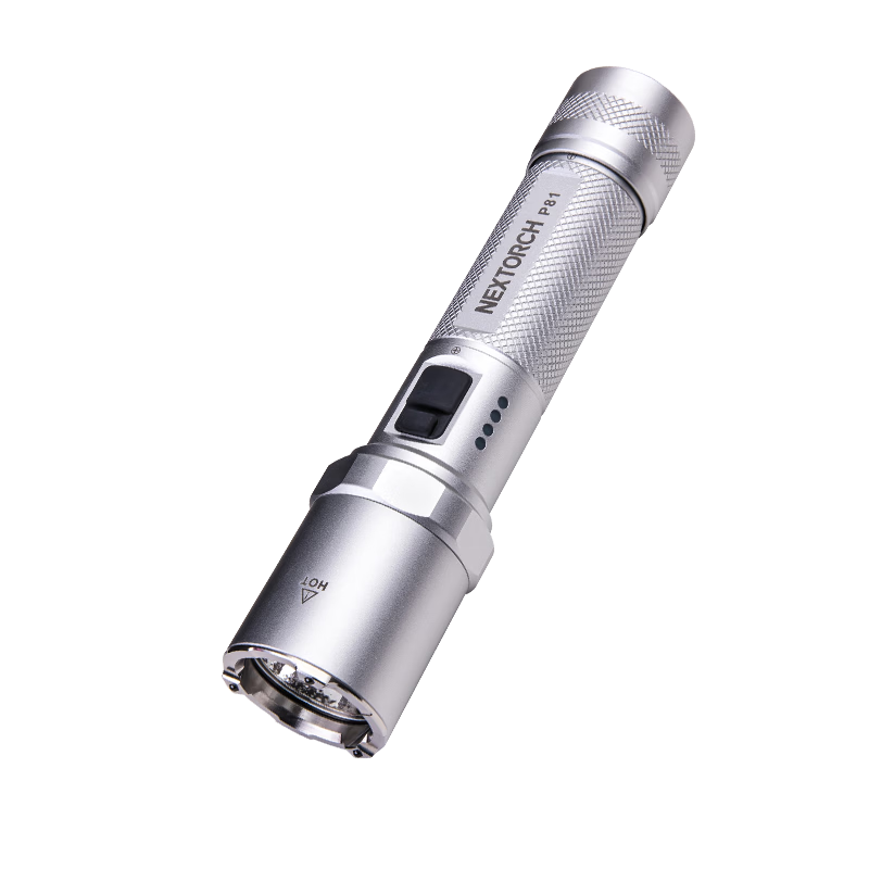 NEXTORCH P81 High-Power Flashlight Car Emergency Window-Breaking Self-Defense Flashlight 3700 Lumens Bright Rechargeable Flashlight