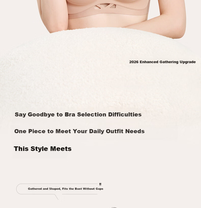 Wanmeijiyi Xu Yiyang Same Style Push-Up Bra, Foundation Liquid, Women's Underwear, Beautiful Back, Seamless, Invisible, Anti-Sagging, Side Support Bra 4