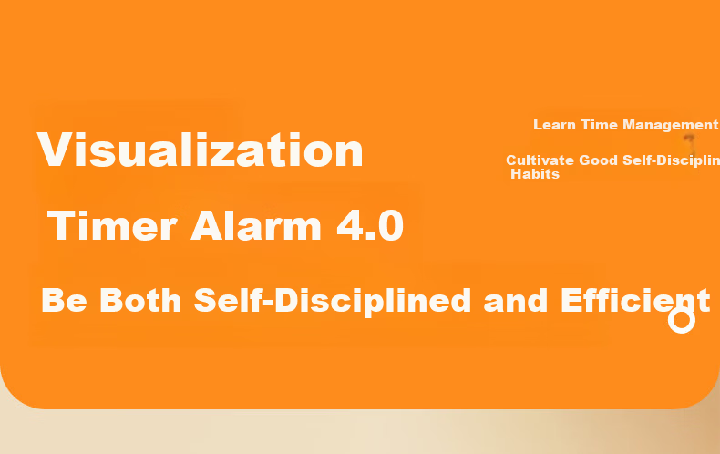 Qite Timer Learning Discipline Tool Student Alarm Clock Visual Countdown Dual Screen Time Management Children's Timer Birthday Gift for Primary School Students 8